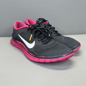 Nike Free V3 Livestrong 586296 Gray Pink Running Shoes Womens 9